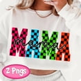 thumbnail image 1 of Tee Clo Checkered Mama : Retro Sublimation Design All Size S-5XL, Full size S-5XL, 1 of 5