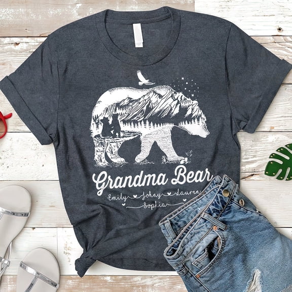 Tee Clo Grandma Bear T Shirt, Grandma Bear Shirt, Grandma T-Shirt, Gift For Grandma, Grandma Shirt All Size S-5XL, Full Size S-5XL