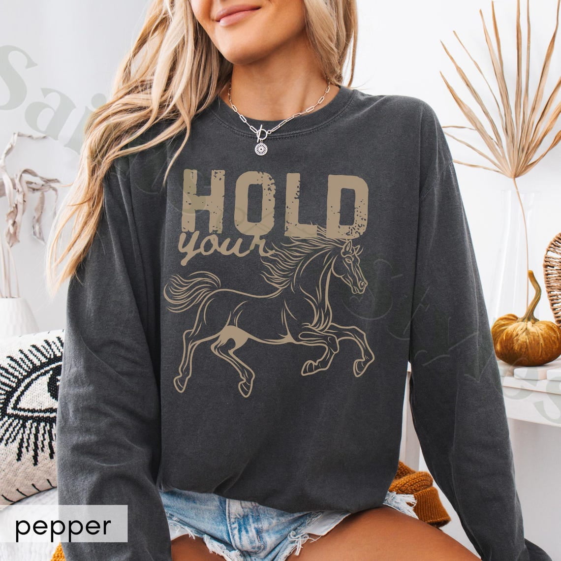 Tee Clo Horse Lover Sweatshirt Equestrian Trainer Gift Cozy Fall Crewneck, Full size S-5XL