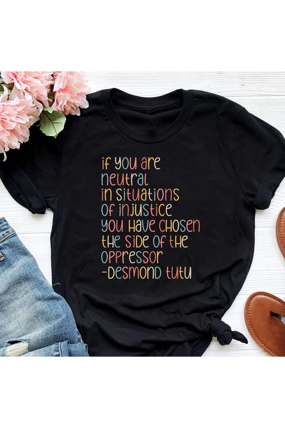 Human Rights T-Shirt Feminist Justice Equality Empowerment Graphic Tee, Full Size S-5XL