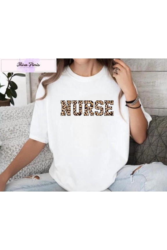 Leopard Print Nurse Shirt, Rn Life Tee All Size S-5XL, Full Size S-5XL