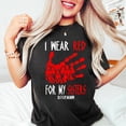 thumbnail image 1 of Tee Clo MMIW Awareness T-Shirt Red Ribbon Support For Missing Indigenous Women, Full Size S-5XL, 1 of 5