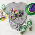 thumbnail image 1 of Tee Clo Mardi Gras Chicken T-Shirt Festival Team Carnival Celebration Tee, Full Size S-5XL, 1 of 5