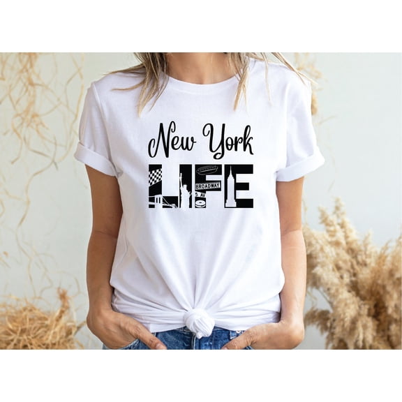 Tee Clo New York Life T-Shirt NYC East Coast Urban Style Graphic Tee, Full Size S-5XL