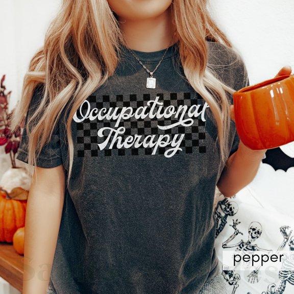 Tee Clo Occupational Therapy T-Shirt Therapist Gift T-Shirt OT Assistant Team Support Tee, Full Size S-5XL