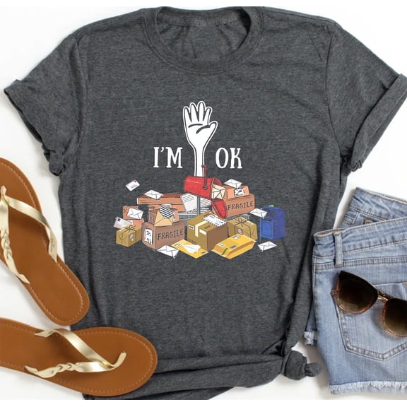 Tee Clo Postal Worker I'M Ok Shirt, Postal Worker Shirt, Post Worker T-Shirt, Mail Carrier Shirt, Postal Worker Lover Shirt All Size S-5XL, Full Size S-5XL