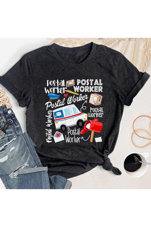 Postal Worker Shirt, Postal Carrier Worker Shirts, Mail Woman Shirt, Gift For Mail All Size S-5XL, Full Size S-5XL