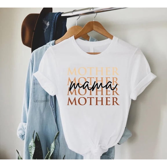 Tee Clo Retro Stacked Mother Shirt, Retro Mama T-Shirt, Stacked Mother T-Shirt, Stacked Mama Shirt, Mama T-Shirt, New Mom Gifts, Mama Birthday Gift All Size S-5XL, Full Size S-5XL
