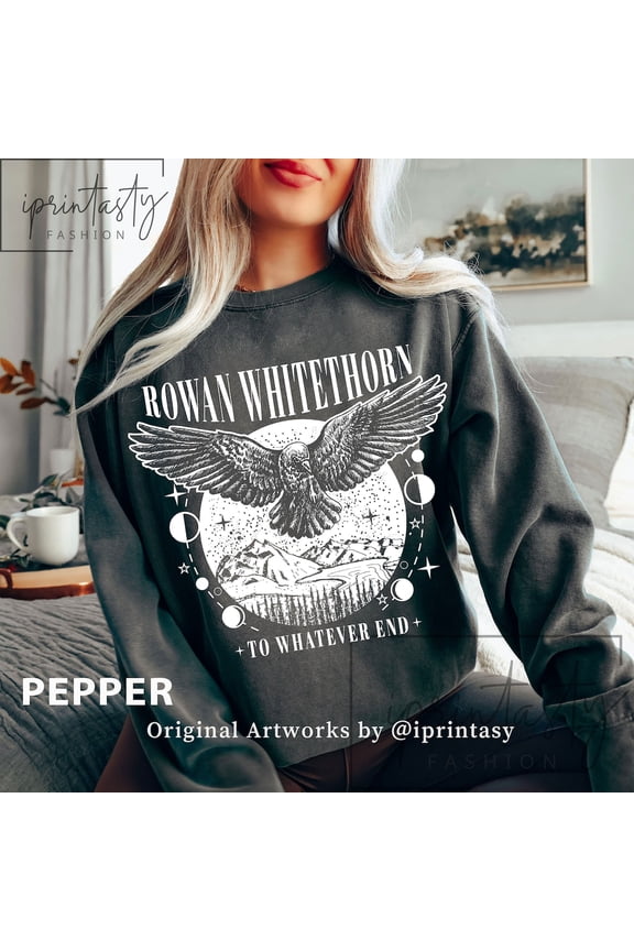 Rowan Warrior Sweatshirt Fantasy Inspired Cozy Reading Apparel, Full size S-5XL