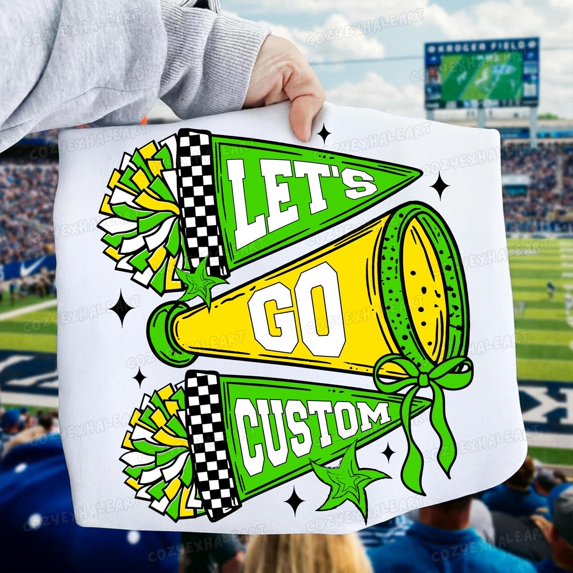 Tee Clo School Spirit Mascot Flag : Cheer Design For Game Day Sublimation All Size S-5XL, Full size S-5XL