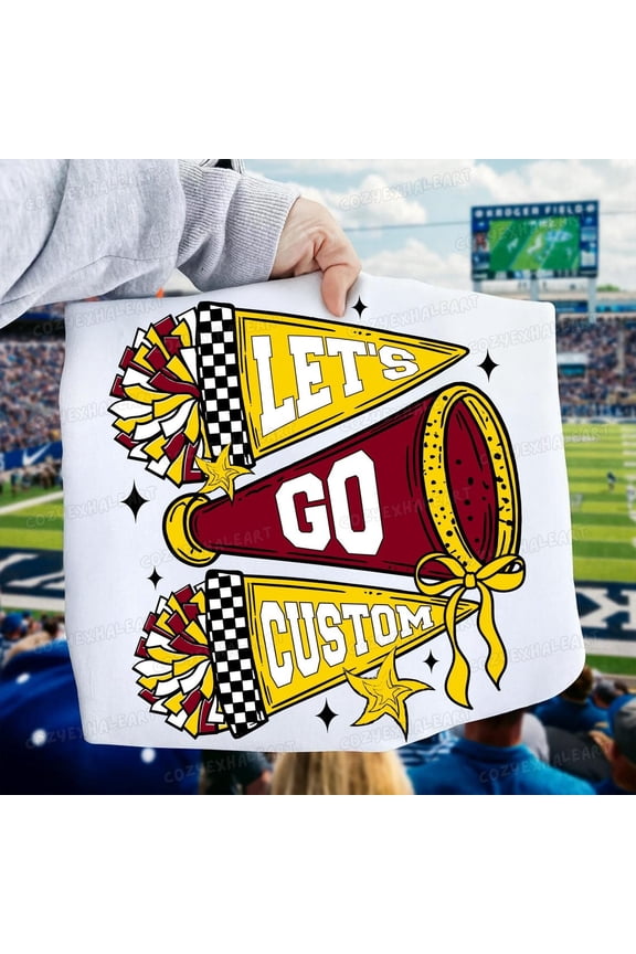 School Spirit Mascot Flag : Cheer Design For Game Day Sublimation All Size S-5XL, Full size S-5XL