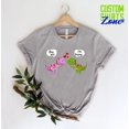 thumbnail image 1 of Tee Clo T-Rex Valentine’s Day T-Shirt Cute Dinosaur Couple Hug Love Gift Tee, Full Size S-5XL, 1 of 5