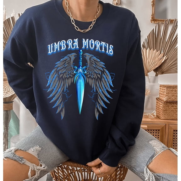 Tee Clo Umbra Mortis Sweatshirt Crescent City Fantasy Cozy Reading, Full size S-5XL
