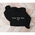thumbnail image 1 of Tee Clo Violent Little Thing Sweatshirt Fantasy Dragon Rider Bookish Retro Cozy Outfit, Full size S-5XL, 1 of 5