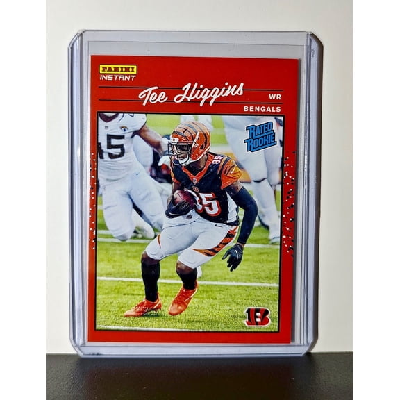 Tee Higgins Rookie 2020 Panini NFL #13 Rated Rookie Card Cincinnati Bengals