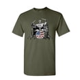 thumbnail image 1 of Tee Hunt Abraham Lincoln Rock & Roll Star T-Shirt Lincoln Memorial Peace Mens Shirt, Military Green, Large, 1 of 5