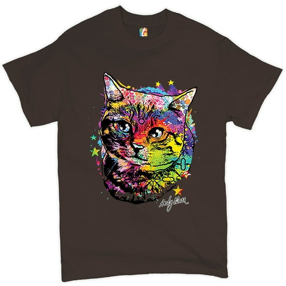 Tee Hunt Adorable Kitten T-Shirt Andy Maxx Cat Men's Tee, Brown, Small