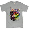 thumbnail image 1 of Tee Hunt Adorable Kitten T-Shirt Andy Maxx Cat Men's Tee, Gray, 4X-Large, 1 of 5