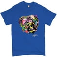 thumbnail image 1 of Tee Hunt Adorable Pug T-shirt Andy Maxx Pet Owner I Love My Dog Doggie Men's Tee, Blue, XX-Large, 1 of 5