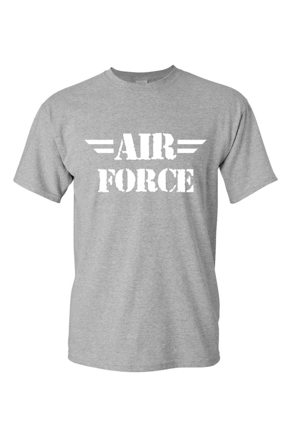 Air Force T-Shirt Military Veteran POW MIA Air Force Mom Mens Shirt, Gray, Medium