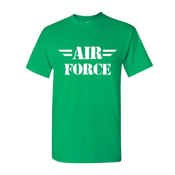 Tee Hunt Air Force T-Shirt Military Veteran POW MIA Air Force Mom Mens Shirt, Green, 3X-Large
