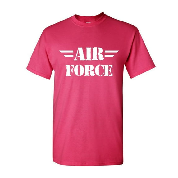 Tee Hunt Air Force T-Shirt Military Veteran POW MIA Air Force Mom Mens Shirt, Hot Pink, Large