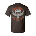 thumbnail image 1 of Tee Hunt America's Highway T-Shirt Born to Ride Route 66 Biker MC Chopper, Brown, X-Large, 1 of 5