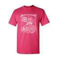 thumbnail image 1 of Tee Hunt America's Highway T-Shirt Route 66 MC Motorcycle Chopper Bobber Mens Shirt, Hot Pink, X-Large, 1 of 5