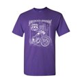 thumbnail image 1 of Tee Hunt America's Highway T-Shirt Route 66 MC Motorcycle Chopper Bobber Mens Shirt, Purple, Large, 1 of 5