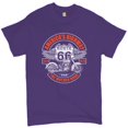 thumbnail image 1 of Tee Hunt America's Highway The Mother Road T-shirt Route 66 Biker Motorcycle Men's Tee, Purple, XX-Large, 1 of 5