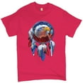 thumbnail image 1 of Tee Hunt American Bald Eagle Dreamcatcher T-shirt Native American Patriotic Men's Tee, Hot Pink, XX-Large, 1 of 5