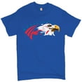 thumbnail image 1 of Tee Hunt American Bald Eagle T-Shirt 4th of July Stars and Stripes Men's Novelty Shirt, Blue, Medium, 1 of 4