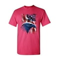 thumbnail image 1 of Tee Hunt American Bald Eagle T-Shirt American Flag 4th of July Patriotic Mens Shirt, Hot Pink, Small, 1 of 5