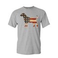 thumbnail image 1 of Tee Hunt American Dog T-Shirt Stars and Stripes Retriever Bulldog Pitbull Mens Shirt, Gray, 5X-Large, 1 of 5