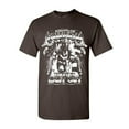 thumbnail image 1 of Tee Hunt American Firefighter First in Last Out T-Shirt Fire Rescue Shirt, Brown, 5X-Large, 1 of 5