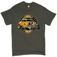 thumbnail image 1 of Tee Hunt American Garage T-Shirt Retro Hot Rod Vintage American Muscle Men's Tee, Charcoal, 3X-Large, 1 of 5