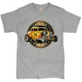 thumbnail image 1 of Tee Hunt American Garage T-Shirt Retro Hot Rod Vintage American Muscle Men's Tee, Gray, X-Large, 1 of 5