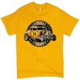 thumbnail image 1 of Tee Hunt American Garage T-Shirt Retro Hot Rod Vintage American Muscle Men's Tee, Yellow, Medium, 1 of 5