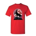 thumbnail image 1 of Tee Hunt American Howling Wolf T-Shirt Wildlife Animal Wolves Wilderness Mens Shirt, Red, 3X-Large, 1 of 5