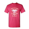 thumbnail image 1 of Tee Hunt American Rider T-Shirt Custom Made Motorcycle Route 66, Hot Pink, 5X-Large, 1 of 5