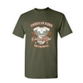 thumbnail image 1 of Tee Hunt American Rider T-Shirt Custom Made Motorcycle Route 66, Military Green, Large, 1 of 5