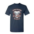 thumbnail image 1 of Tee Hunt American Rider T-Shirt Custom Made Motorcycle Route 66, Navy Blue, 3X-Large, 1 of 5