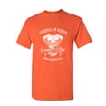thumbnail image 1 of Tee Hunt American Rider T-Shirt Custom Made Motorcycle Route 66, Orange, Large, 1 of 5