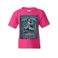 thumbnail image 1 of Tee Hunt Autoworkers Backbone of America Youth T-Shirt Car Motor Mechanic Union Kids Tee, Pink, Large, 1 of 5