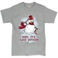 thumbnail image 1 of Tee Hunt Baby, It's Cold Outside T-Shirt Merry Christmas Snowman Candy Cane Men's Tee, Gray, 3X-Large, 1 of 5