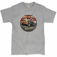 thumbnail image 1 of Tee Hunt Bad News Travels Fast T-Shirt Hot Rod Route 66 Drag Racing Men's Novelty Shirt, Gray, Medium, 1 of 5