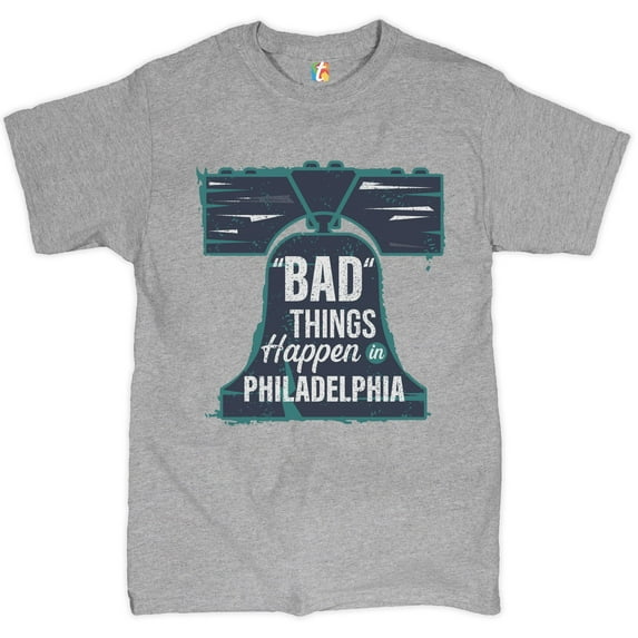 Tee Hunt Bad Things Happen in Philadelphia T-shirt 2024 Election Debate Men's Tee, Gray, XX-Large