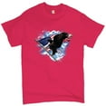 thumbnail image 1 of Tee Hunt Bald Eagle Carrying The American Flag T-Shirt 4th of July Patriotic Men's Tee, Hot Pink, XX-Large, 1 of 5