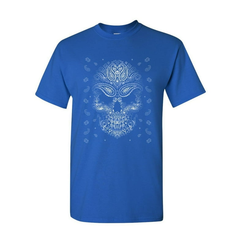 Tee Hunt Bandana Skull Face T-Shirt Gangsta Badass Swag Urban