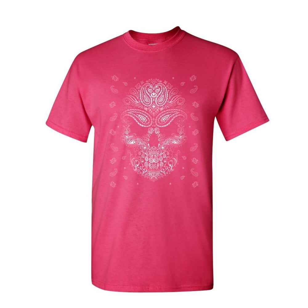 Tee Hunt Bandana Skull Face T-Shirt Gangsta Badass Swag Urban
